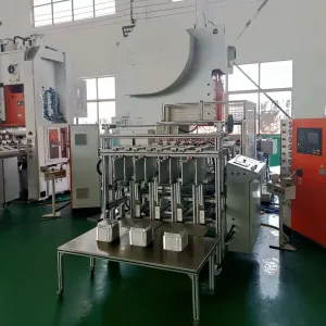Wholesale H Frame 19.8 KW Aluminum Foil Tray Making Machine with White and Orange Body from china suppliers
