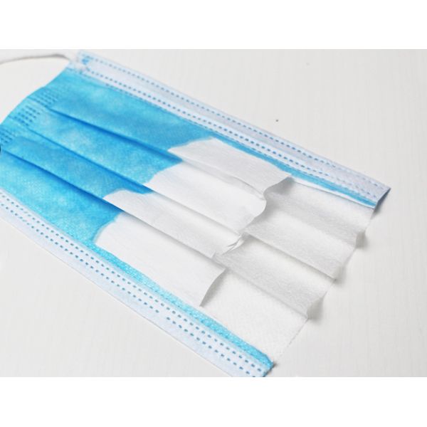 Breathable Filter Bacteria 99% 3 Ply Non Woven Face Mask