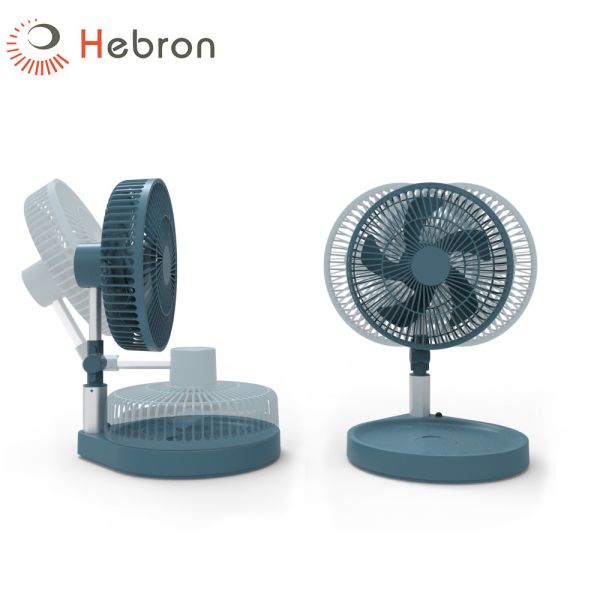 Hebronfan Portable Foldable Fan Electric USB Rechargeable Cooling Telescopic