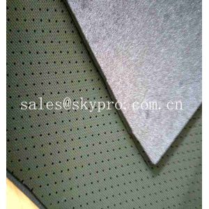 Polyester Knitted Fabric Rubber Sheet Perforated Neoprene SBR Sheet With Looped