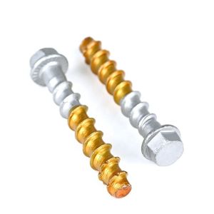 China ZINC Finish M6 Hex Washer Head Concrete Screw for Heavy Duty Applications on sale