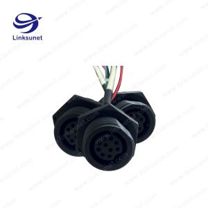 Circular Connector Cable Assembly 8P Connector ADD XHP - 12 UL1061 PVC LED