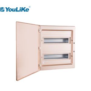 Flush Mount Domestic MCB Electrical Distribution Boards With Golden Cover