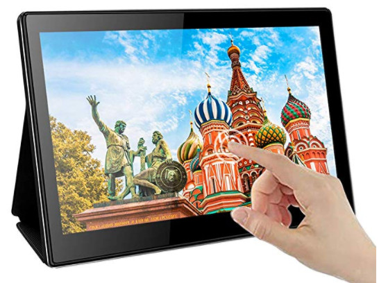 Quality Led 13 Inch  Portable IPS Monitor 1920 x 1080 USB C HDMI Inputs On Lap for sale