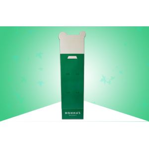 Matt Finish POP Cardboard Display 3 Shelf Bread Stand Easy Built Up Structure