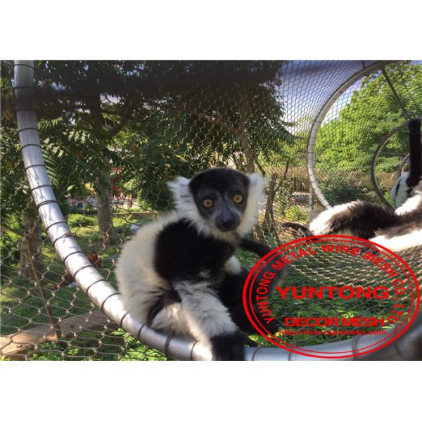 Quality Knotted Animal Enclosure Netting , Zoo Aviary Netting Corrosion Resistant for sale