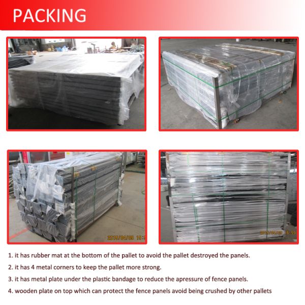 Australia market tubuloar spear top security Garrison fence / security metal fence / steel fence