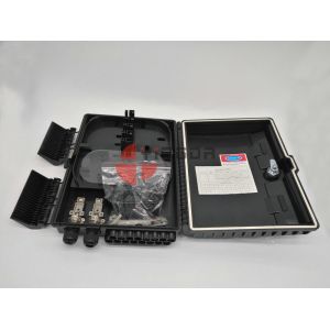 Black Fiber Optic Splitter Box 2 In 16 Out Optical Splitter Termination Box