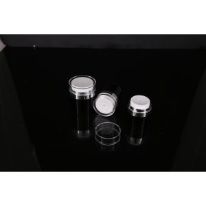 hand lip crystal pump empty square white Screen Printing Airless 30ml Cosmetic