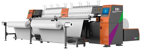 Double Rolls Computerized Quilting And Embroidery Machine With Changeable