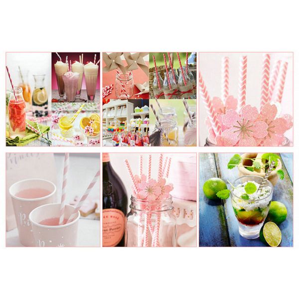 Straw Packing Paper FDA Disposable 14mm 15mm Width Slitting Straw Packing Paper For Coffee Drinking