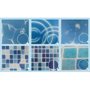 Relle Vinyl Swimming Pool Liners Inground Blue Mosaic Custom Pool Liners