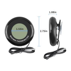 TL8050 Round Max Min Memory Function Temperature Sensor Digital Thermometer With