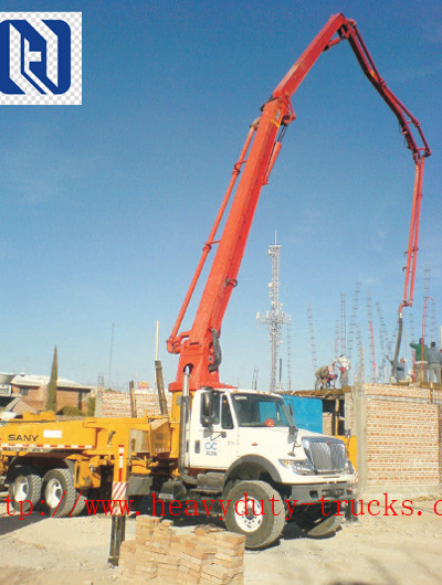 47m Boom Concrete Pump Truck 5 Sections RZ-type 32Mpa Oil Pressure