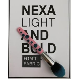 Dots Pattern Single Makeup Brush , Tapered Bristle Face Blush Brush