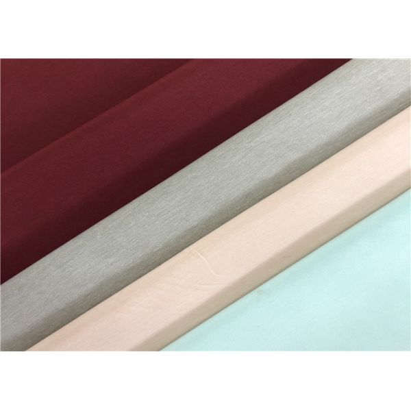 57/58'' Bright Color Cationic Fabric , Plain Woven Fabric Good Dye Compatibility