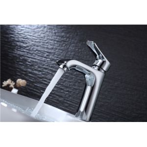 Chrome Brass Cartridge Bathroom Vessel Faucets , Toilet Single Handle Vanity