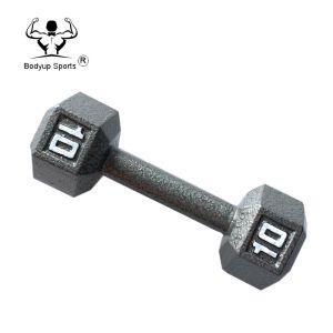 Durable Weights And Dumbbells Cast Iron Hex Gym Fitness Dumbbells Hammertone