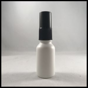 Matte White Essential Oil Glass Dropper Bottle 15ml With Pump Spray Cap