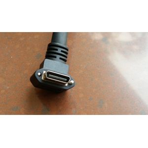 90 Degree 3m Camera Link Cable , Black Color SDR Digital Camera Data Cable