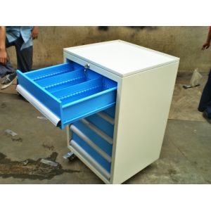 Professional Powder Coated Garage Mobile Tool Chest With Friction Slides