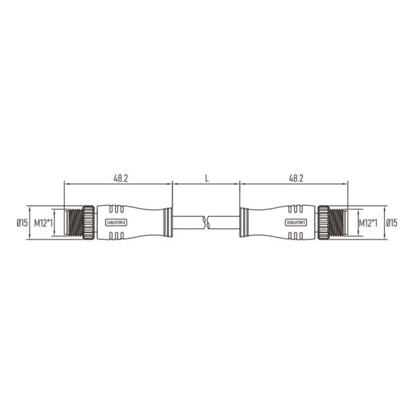 M12 Industrial Ethernet Cable