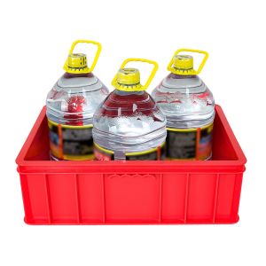 Solid Box Plastic Fruit Vegetable Crate for Convenient Storage and Transportatio