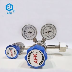 Wholesale R31 Panel Mounting Double Gauge Pressure Regulator PCTFE NBR CGA705 from china suppliers