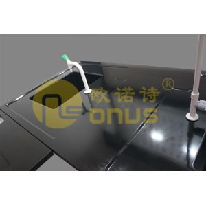 Black rectangular drop in sinks epoxy resin chemical resistance