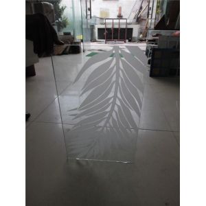 Customized Pattern Tempered Door Glass Toughened Low Iron