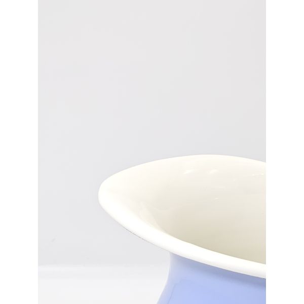 Solid Color Plain Belly Shaped Enamel Pitcher Durable Enamel Kettle Enamel Tableware For Daily Drink Storage