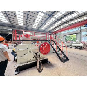 Fired Clay Brick Making Machine Double Stage Vacuum Extruder Capacity 35000