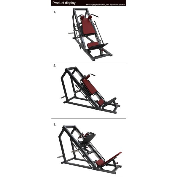 Dual - Use Hammer Strength Plate Loaded Hack Squat / Leg Press Machine