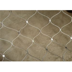 SS316 Diamond Flexible Inox Cable Mesh Zoo Aviary Fence Anti Corrosion