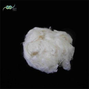 Flame Retardant White 60mm Viscose Staple Fibre Weaving Material