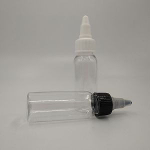 Clear Liquid Plastic Screw Top Bottles With Screw Neck Finish