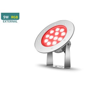 External Control Underwater Pool Lights SS316L Waterproof 9W VDE Cable