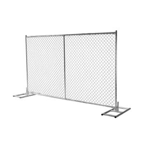 chain mesh temporary construction fence 8ft x 12ft mesh 2-3/8 inch mesh opening