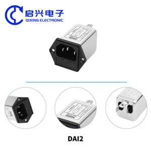 DAI2 Single Phase AC Filters EMI Power Filter IEC Socket Type