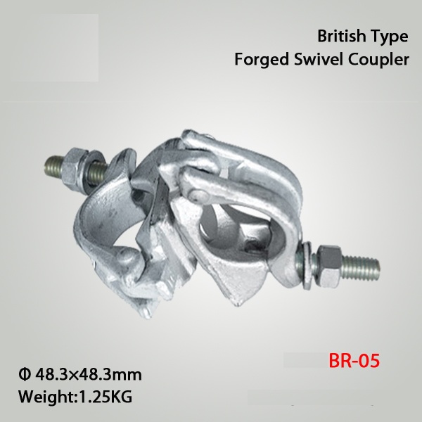 British Type Scaffolding Couplers Drop Forged Swivel Coupler