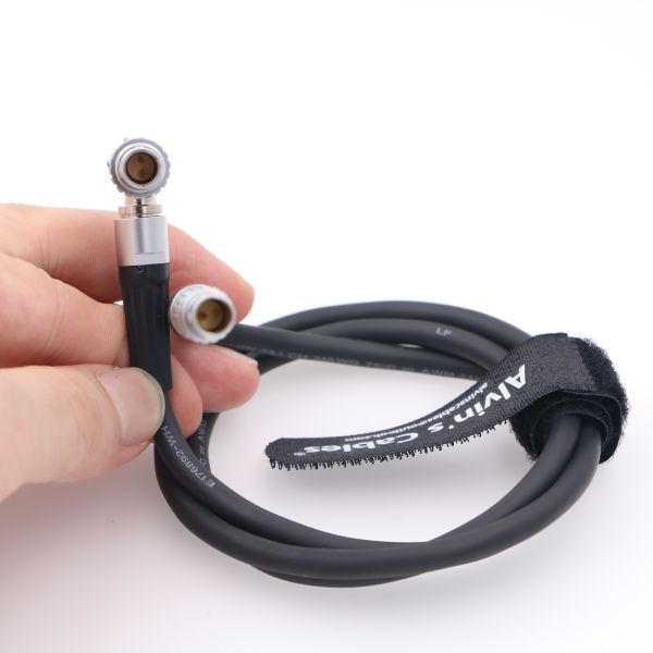 Teradek ARRI Alexa Camera Arri Power Cable 2 Pin Right Angle To Straight 50cm Length