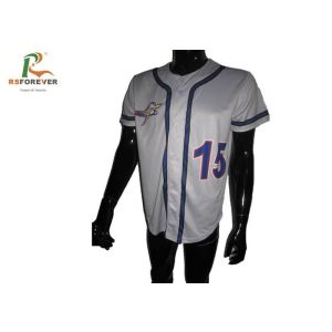 100 Polyester Custom Team Sportswear White Baseball Jersey Sublimation Printing