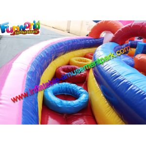 School Inflatable Obstacle Course Funworld Commercial Grade Giant Candy