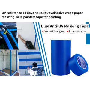 Custom High Temperature Resistance Blue Masking Tape Painting Refinish