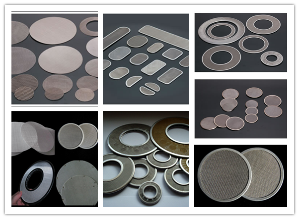 Round Cutting Stainless Steel Wire Cloth Discs , Fine Metal Mesh Filter Against Acid