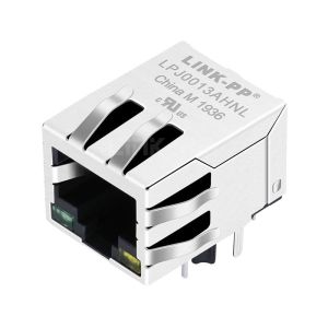 Wholesale RB1-125BAG1A Compatible LINK-PP LPJ0013AHNL 1x1 Port Integrated RJ45 Connector 10/100 Base-T Tab Down Green/Yellow Led from china suppliers