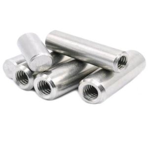 18-8 Stainless Steel INOX SUS 304 Round Parallel Dowel Pin With Internal Thread