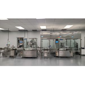 Accurate Liquid Vial Filler With 600mm Turntable / Cam Controlled Filling Nozzle