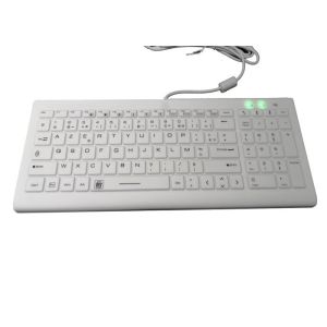 Medical Grade Washable Wireless Keyboard , Silicone Computer Keyboard With