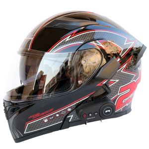 Bluetooth Motorcycle helmet unisex double lens open face motorcycle helmet for